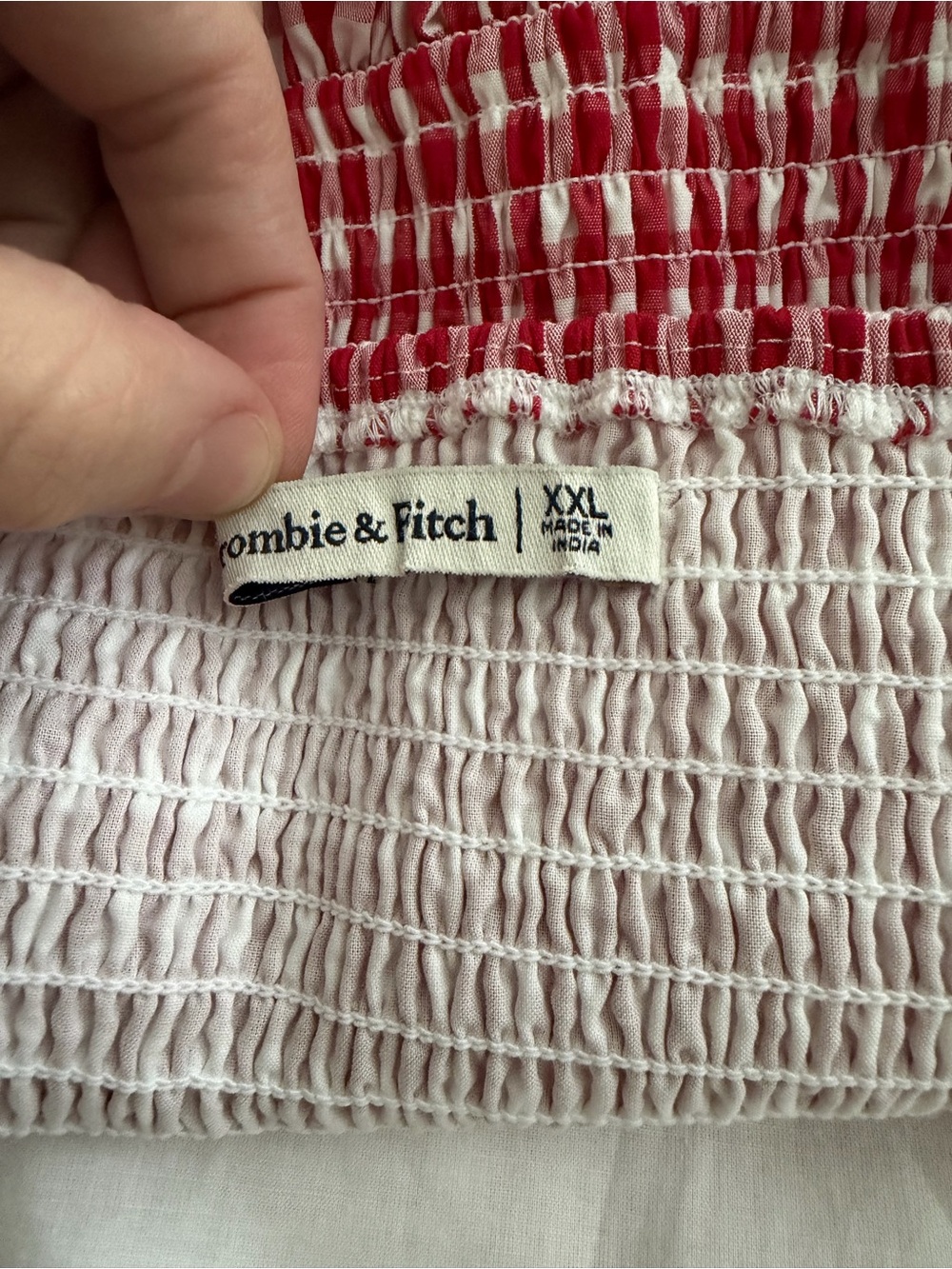 Red Gingham Square-Neck Midi Dress - Picture 4 of 5